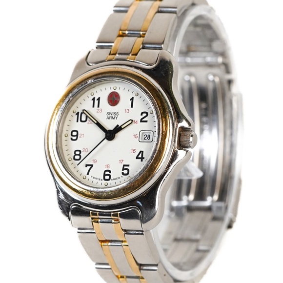 Swiss Army Ladies Officer 30mm Quartz Watch – Two-Tone, White Dial - Picture 2 of 9